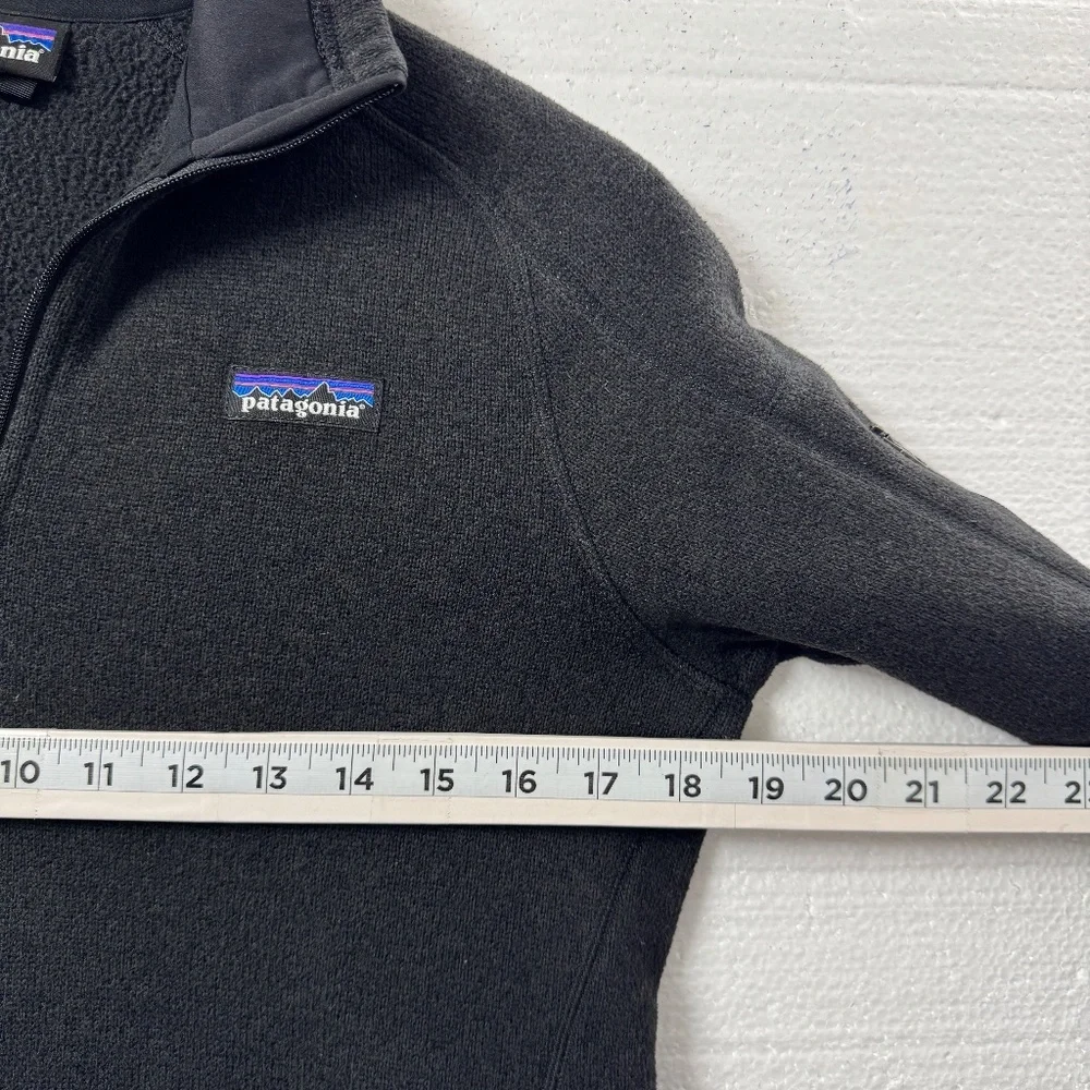 Patagonia Women Better Sweater 1/4-Zip Fleece Black Size M Warm Outdoor Pullover